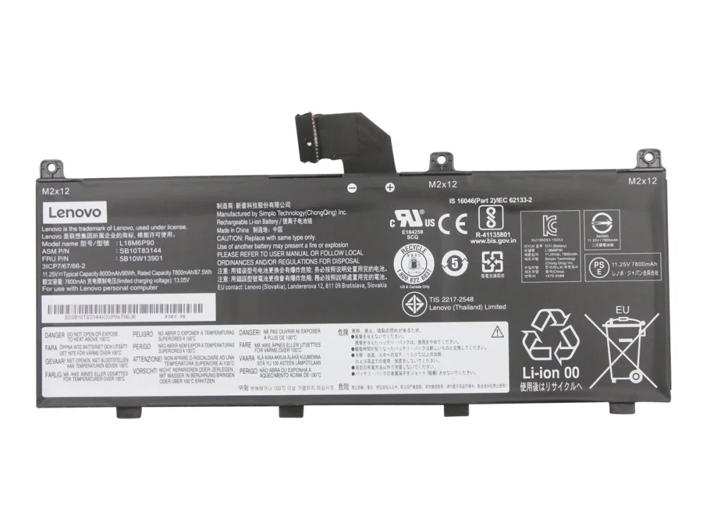 Lenovo 5B10W13901 Laptop Battery 90Wh for Thinkpad P53 20Qn, 20Qq