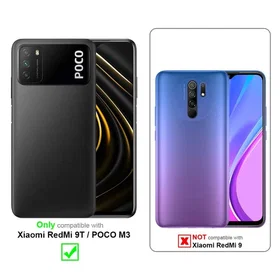 Cadorabo Lommebogetui med Blomstermønster til Xiaomi Redmi 9T/Poco M3