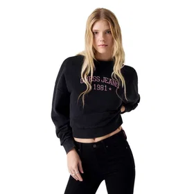 Guess W6rq04kcpr1 Cropped Sweatshirt (Dam)