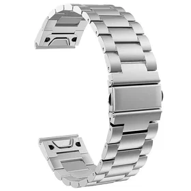 CaseOnline H-Link Titan Metallarmband för Garmin Fenix 7S Pro
