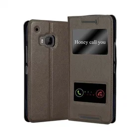 Cadorabo Kotelolla Magneettilppaanilla Ja 2 Katseluruukoilla HTC ONE M9