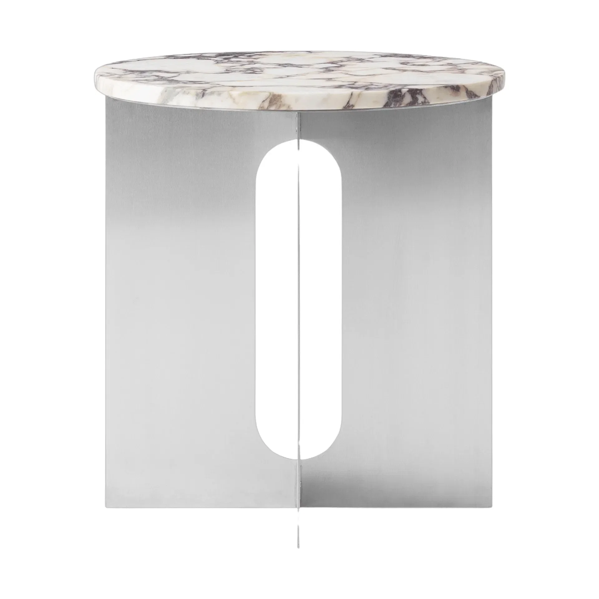 Audo Copenhagen Side Table Androgyne Calacatta Viola 42 cm