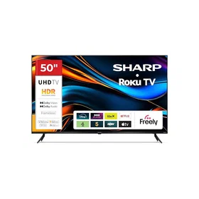 Sharp 50" 4K Ultra HD LED HDR Roku Smart TV (2024) - 50FJ2K