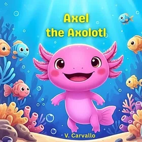Coloring Book Axolotl For Kids