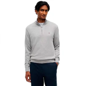 Tommy Hilfiger Pima Org Ctn Mock Half Zip Sweater (Herre)
