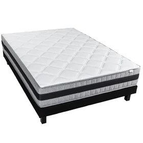 HBEDDING Cadre de lit avec matelas 180x200cm