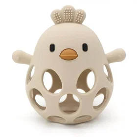 Magni Silicone Teether Duckling Beige