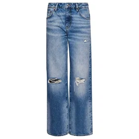 Superdry Mid Rise Wide Leg Jeans (Dam)