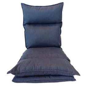 Mobili Siège de sol rembourré Bleu Denim