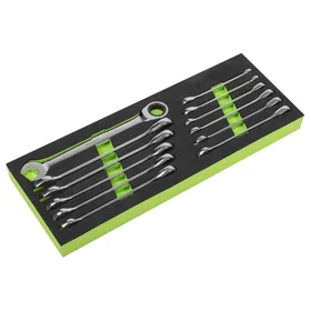 Siegen S0634 Ratchet Combination Spanner Set 12pcs