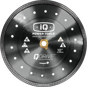 iQ POWER TOOLS TS244 Diamantblad til hårde fliser, Ø254 mm