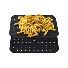 Tower Rektangulær Dobbelt Kurv Air Fryer Liners