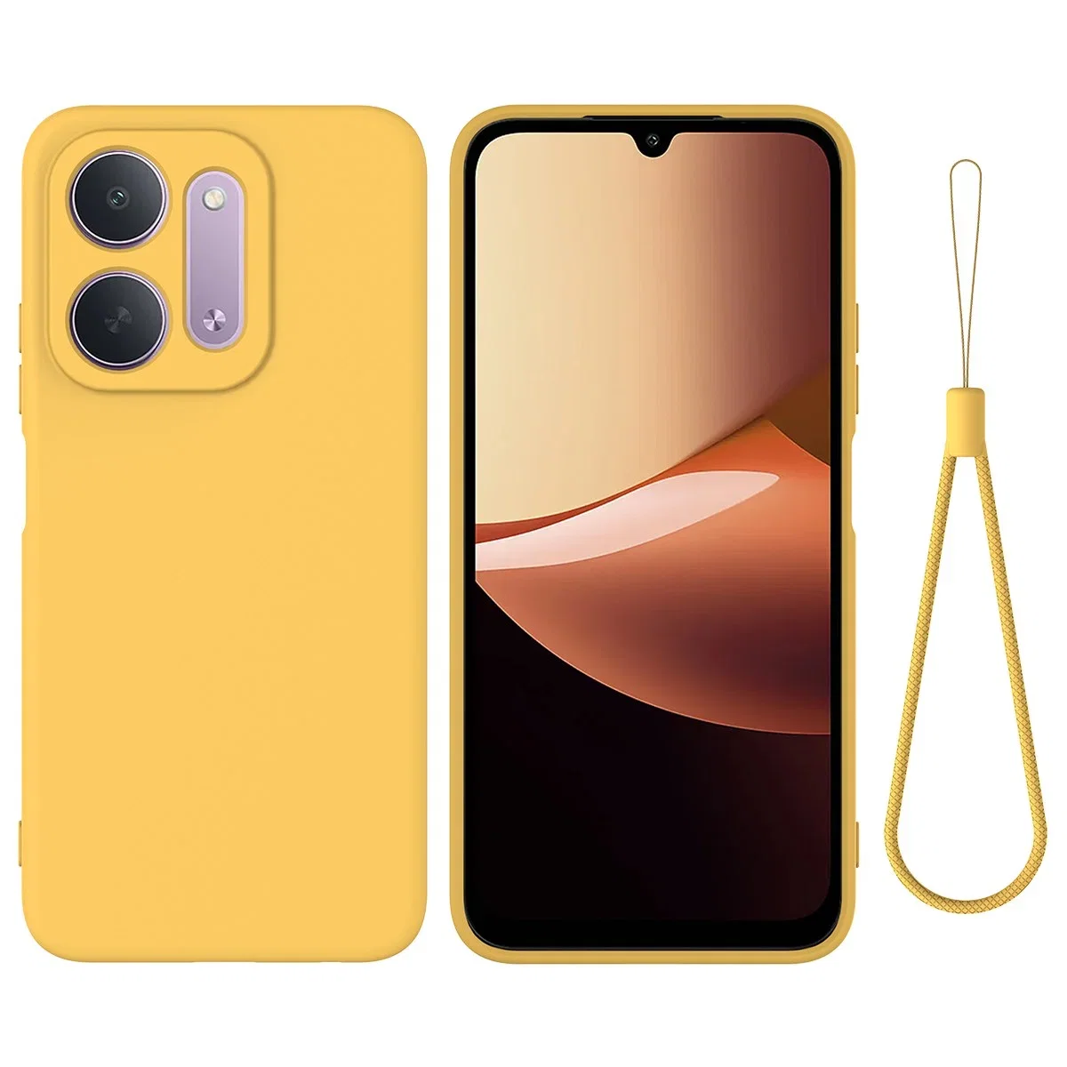 Eiderwood Silicone Case With Strap For Xiaomi Redmi 17C (5G)