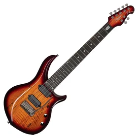 Sterling By Music Man Majesty MAJ270X Spalted Maple Fretboard Blood Orange Burst