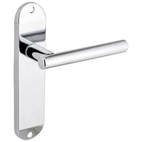 Designer T-Bar Lever Door Handle Polished Chrome