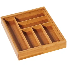 Kesper Variabel Bestikkurv Bambus 57x45x5 cm