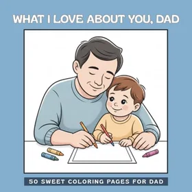 KSRE What I Love About You Dad Little Moments That Mean So Much With Dad Färgläggningsbok