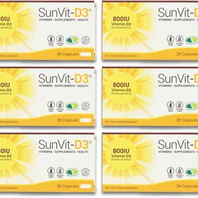 Sunvita Vitamin D3 800IU 28 Capsules