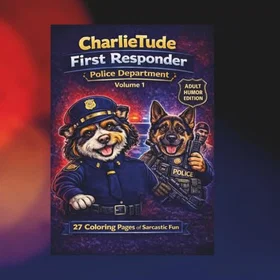 CharlieTude First Responder: Police Department Dark Humor Färgläggningsbok