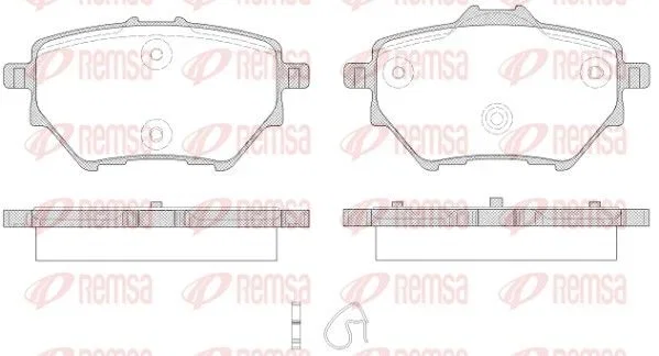 Remsa Brake Pad Set PCA156200