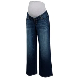 Mamalicious Malaga Wide Leg Maternity Jeans (Dame)
