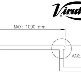 Virutex 6046578_Vir Förlängningskabel 600-1000 mm
