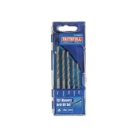 Faithfull FAIMDSET5 Masonry Drill Bit Set