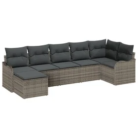 vidaXL Garden Sofa Set with Storage 7 Pieces 3354458