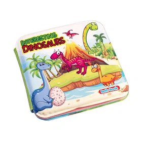 Magni 5514 Dinosaur Bath Book knaperallella äänen kanssa pikkulapsille