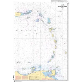 SHOM Puerto Rico-trinidad Marine Charts 84 x 120 cm