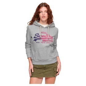 Superdry Tonal Vintage Logo Graphic Hoodie (Dam)