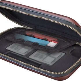 Bigben Interactive portable game console case Cover Nintendo Leather Brown