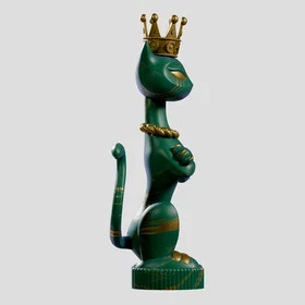 Kaleidos Creative Kaleidos King Kat Marble Majesty Art Vinyl Figur 0810169170915