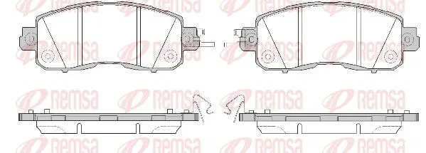 Remsa Brake Pad Set PCA151704