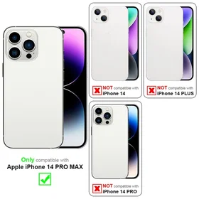 Cadorabo Wallet Case with Magnetic Closure Kickstand and Card Slot for iPhone 14 Pro Max