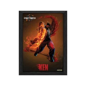 Pixel Frames Bilderamme Street Fighter 6 Ken 30cm x 23cm