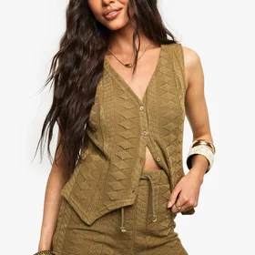 Boohoo Mix and Match Crochet Textured Patterned Short (Women's)