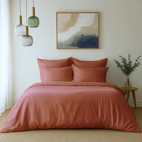 Febronie Housse de couette Coton Lavé 240x220cm