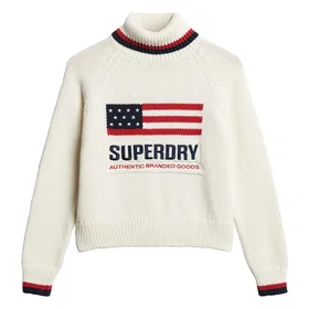 Superdry Americana Knit High Neck Sweater (Dam)