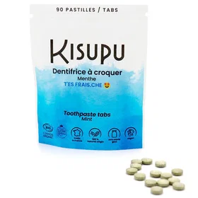 Kisupu Mint Tandpasta Tabletter 90stk