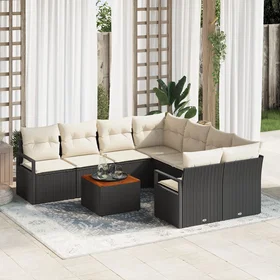 vidaXL Garden Sofa Set with Cushion 9 Pieces 3347684