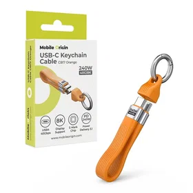 Mobile Origin MO-UK-CB17-ORG USB-C til USB-C 40Gbps 8K 2m Nøkkelring
