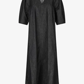 Second Female Dera Denim Puff Sleeve Kjole