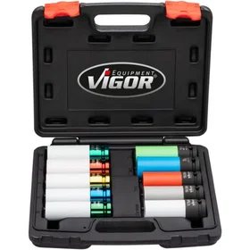 Vigor V6312/10 Fyrkantnyckelsats 1/2" 10pcs