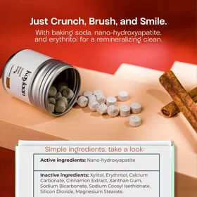 Kaylaan Hydroxyapatite Tandkrämstabletter Kanel & Xylitol 90st