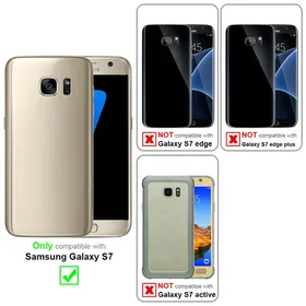Cadorabo Wallet Case with Kickstand and Card Slot for Samsung Galaxy S7