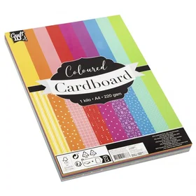 Craft Sensations Värikäs Kartonkia A4 1 kilo 220 gsm