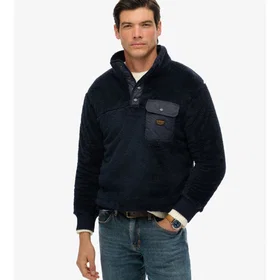 Superdry High Pile Half Zip Sweatshirt (Herr)