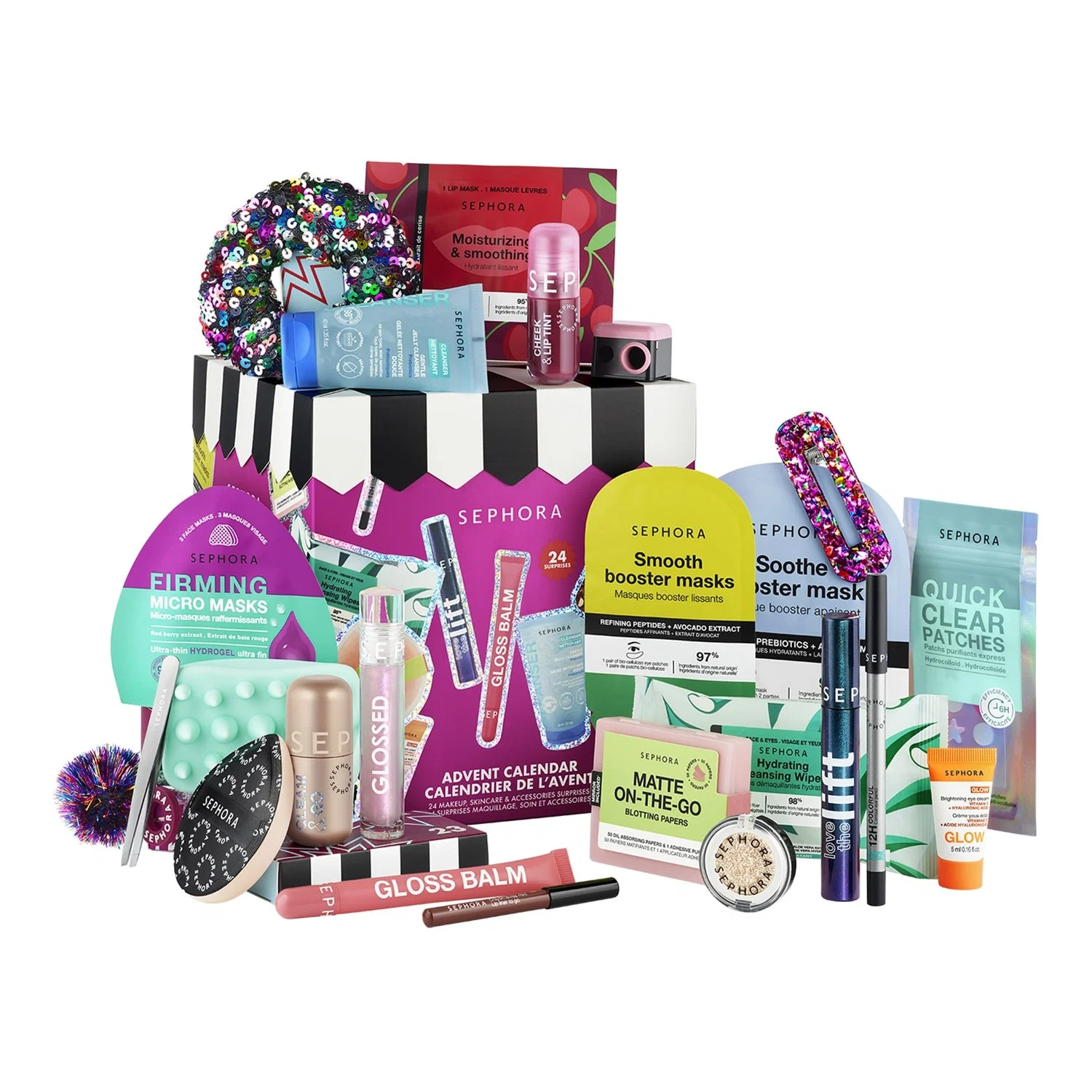 Sephora Collection Julkalender - 24 överraskningar med smink, hudvård och accessoarer