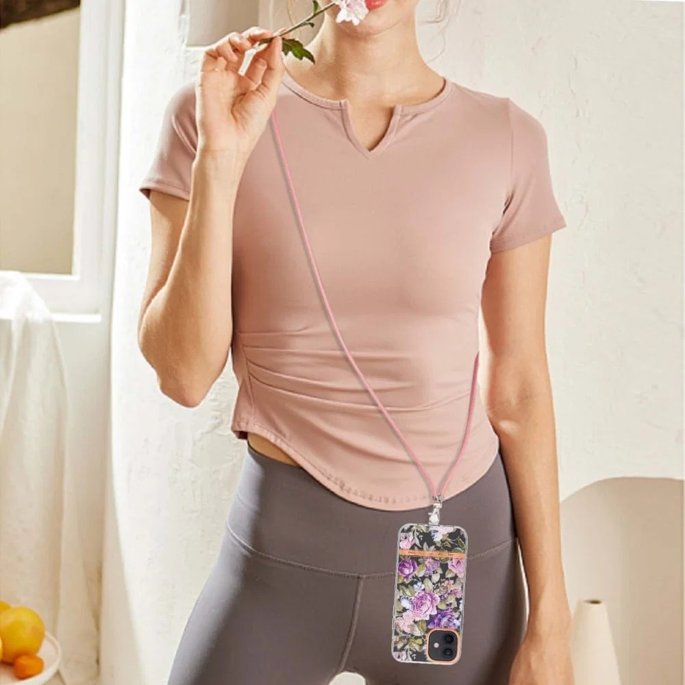 Pion Design Soft Flexible Case with Lanyard for iPhone 12/12 Pro